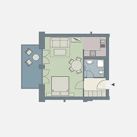 Kaiservillen - 1-raum-ferienwohnung Mit Balkon D113 Lägenhet Heringsdorf (Usedom)